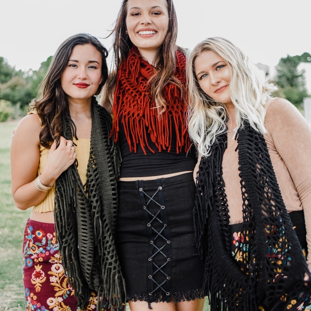 Infinity Fringe Scarves